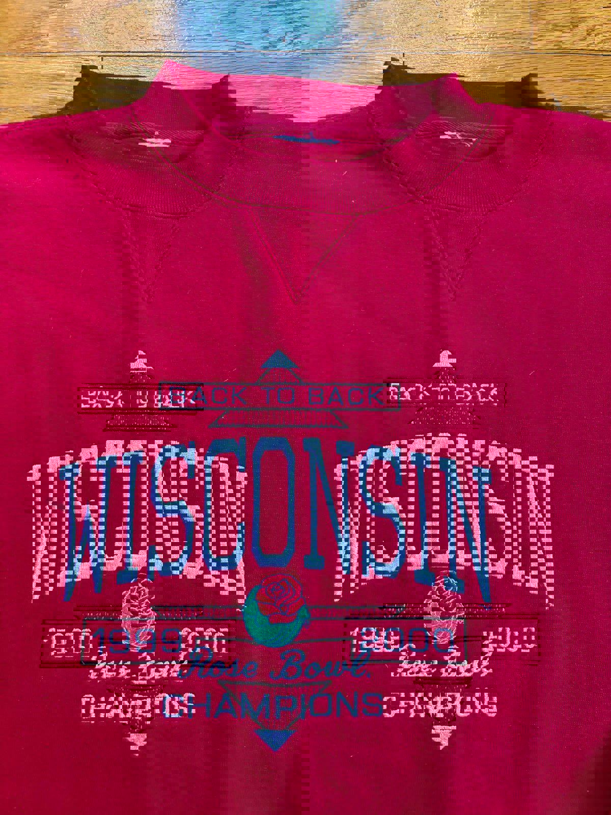 Vintage University of Wisconsin Badgers Rose Bowl Crewneck Sweater