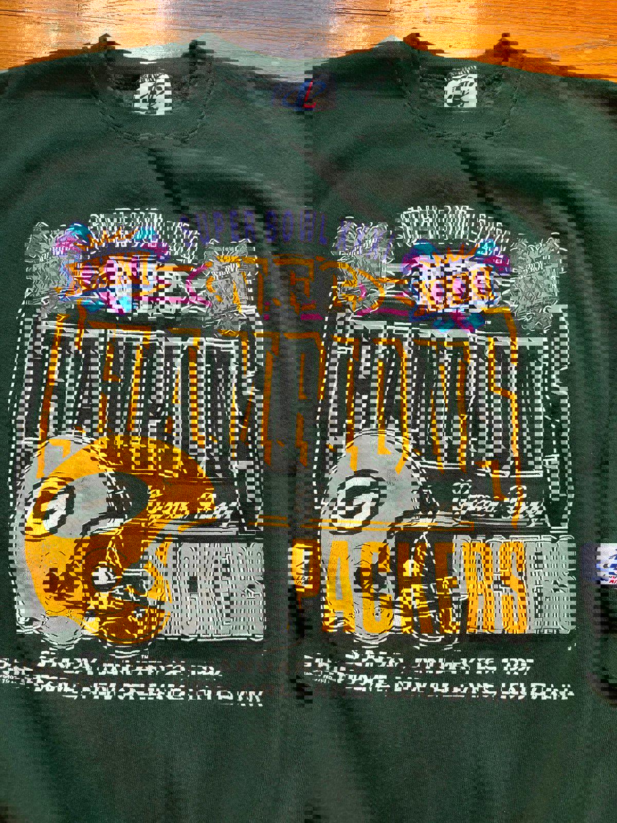 Vintage 90s NFL Green Bay Packer Super Bowl XXXI Champions Crewneck Sweater