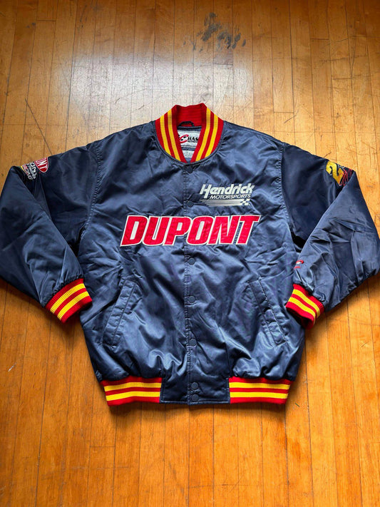 Vintage NASCAR Jeff Gordon DUPONT Racing Bomber Jacket