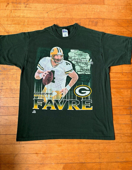 Vintage 90s NFL Brett Farve Green Bay Packers T-Shirt
