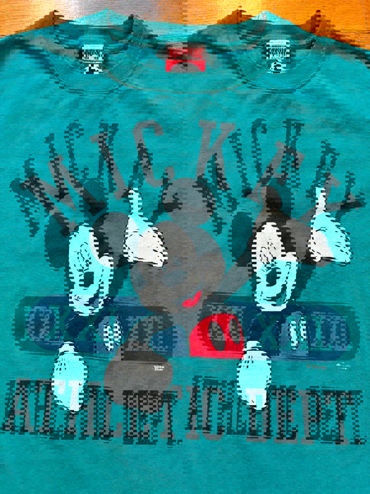 Vintage 90s Disney World Mickey Mouse Athletic DEPT T-Shirt