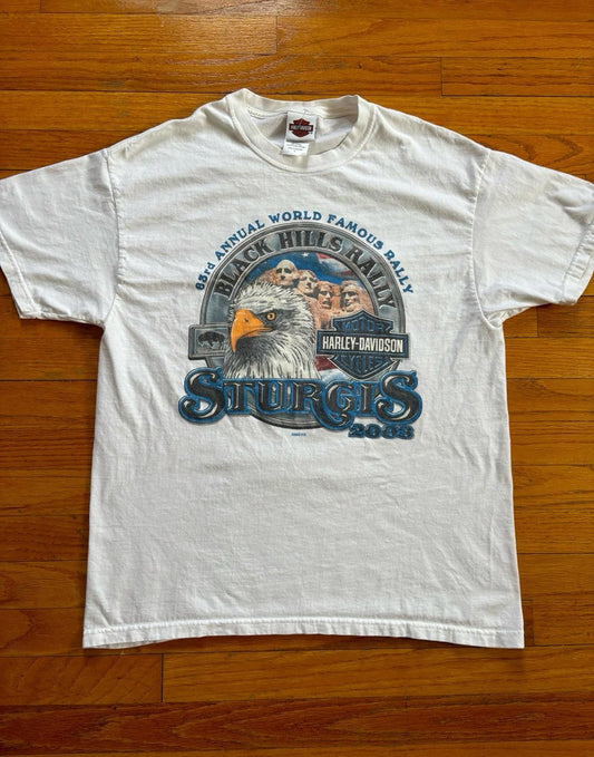 Vintage Harley Davidson Motorcycle Eagle USA T-Shirt
