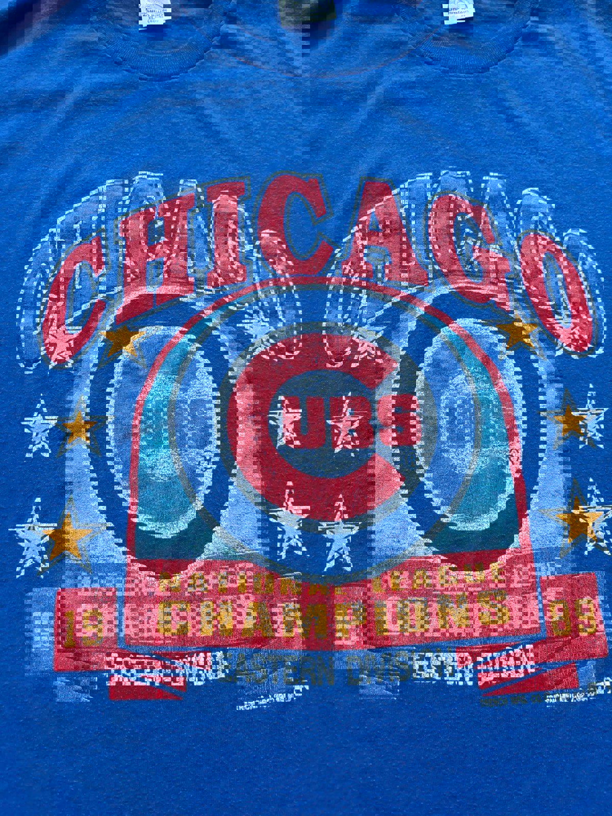 Vintage MLB Chicago Cubs 1989 NL Champions T-Shirt