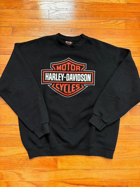 Vintage Harley Davidson Wisconsin Motorcycle Crewneck Sweater