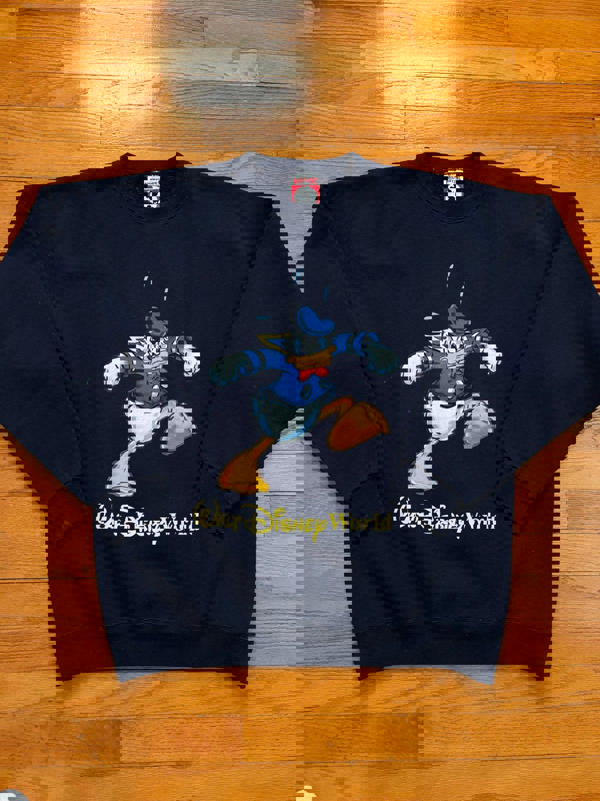 Vintage Mickey Donald Duck Walt Disney World Crewneck