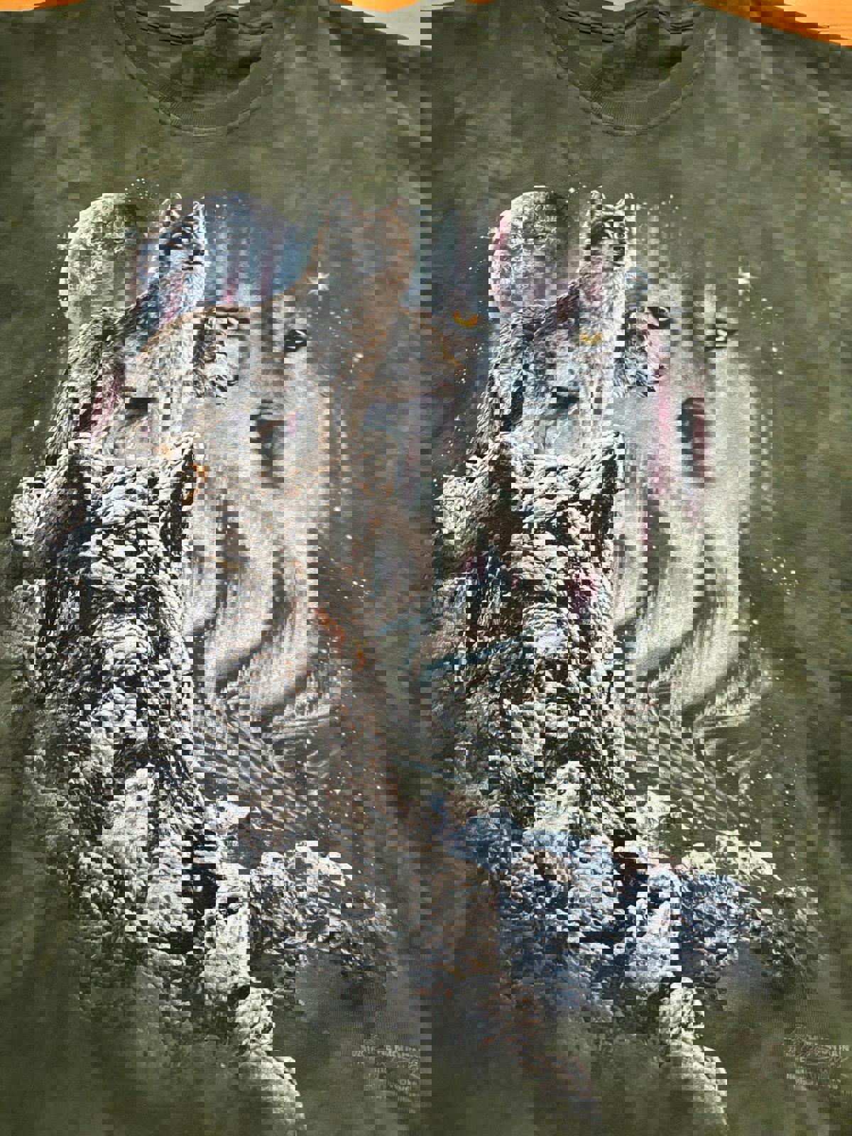 Vintage Wolf Nature The Mountains Tie Dye T-Shirt