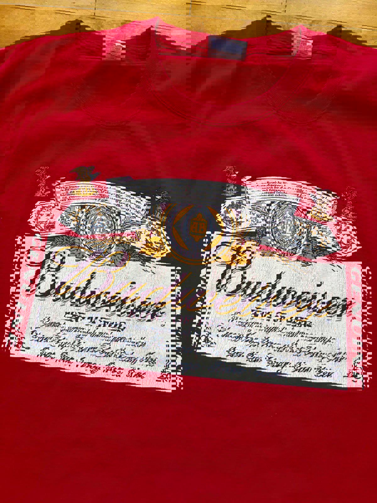 Vintage Budweiser Promo Beer T-Shirt