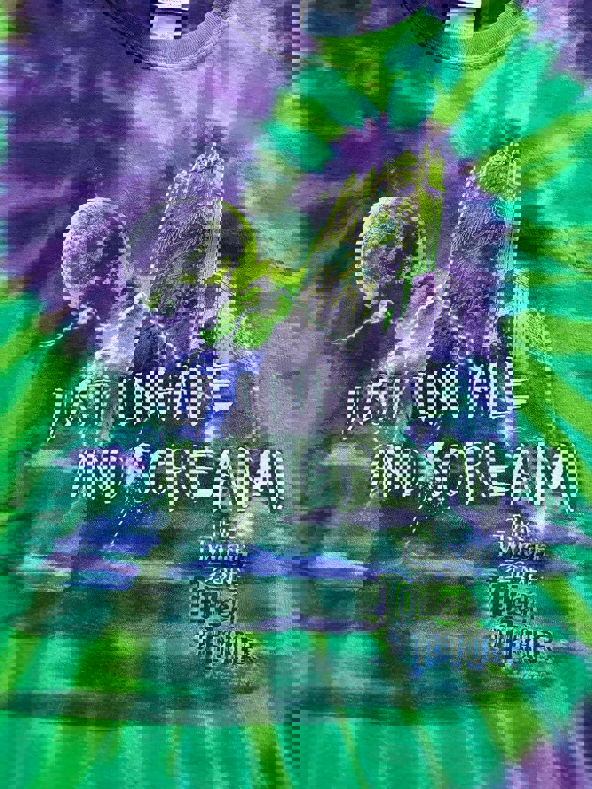 Vintage Walt Disney World Twilight Zone Tower of Terror  Tie Dye AOP T-Shirt