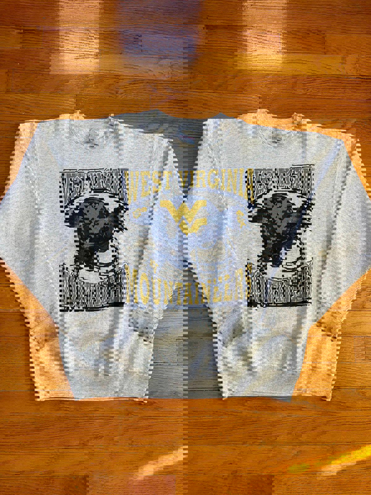 Vintage 1993 University of West Virginia Mountaineers Football Crewneck Sweater