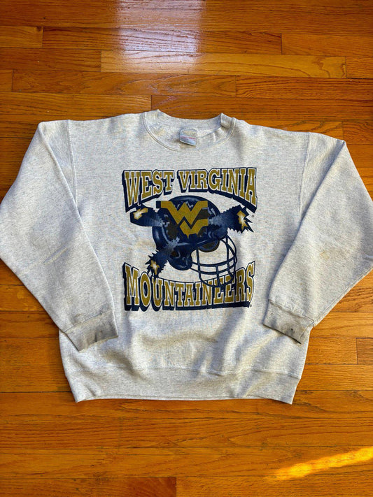 Vintage 1993 University of West Virginia Mountaineers Football Crewneck Sweater