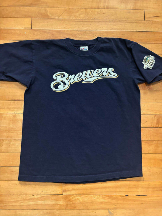 Vintage MLB Milwaukee Brewers Miller Park 2002 All Star Game T-Shirt