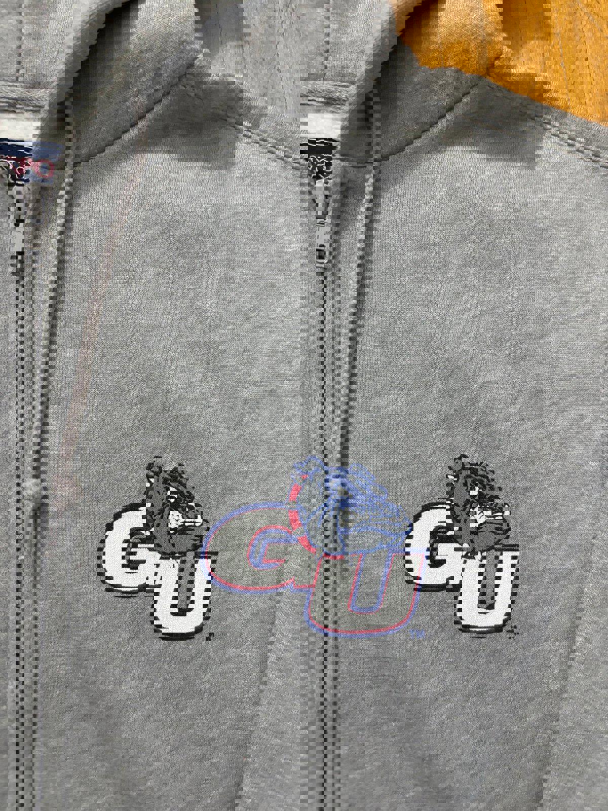 Vintage University of Gonzaga Bulldogs Zip Up Hoodie