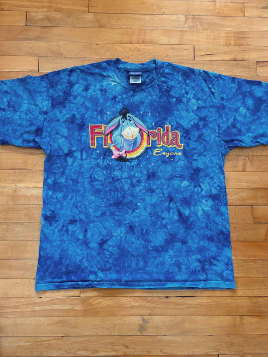 Vintage Disney World Winnie the Pooh Eeyore Florida Tie Dye T-Shirt