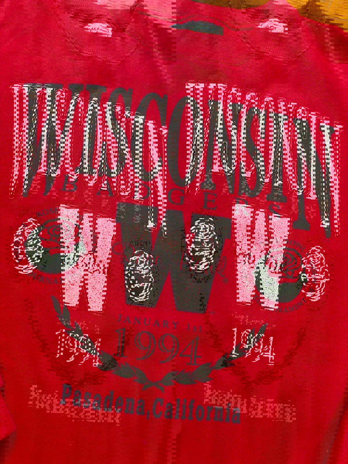 Vintage University of Wisconsin Badgers Rose Bowl Crewneck Sweater