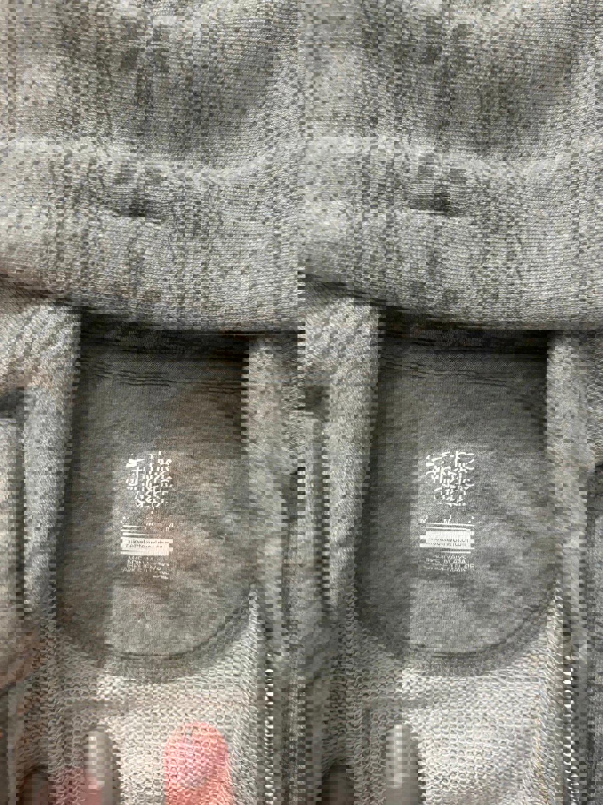 Vintage Grey Christmas Nike Zip Up Hoodie Sweater