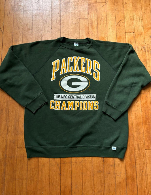 Vintage 90s NFL Green Bay Packers NFC North Champions Crewneck Sweater