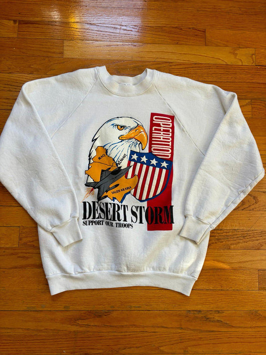 Vintage USA Desert Storm Troops Crewneck Sweater