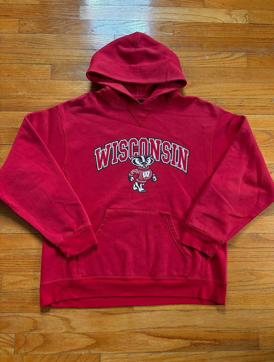 Vintage University of Wisconsin Badgers College NCAA Hoodie Sweater