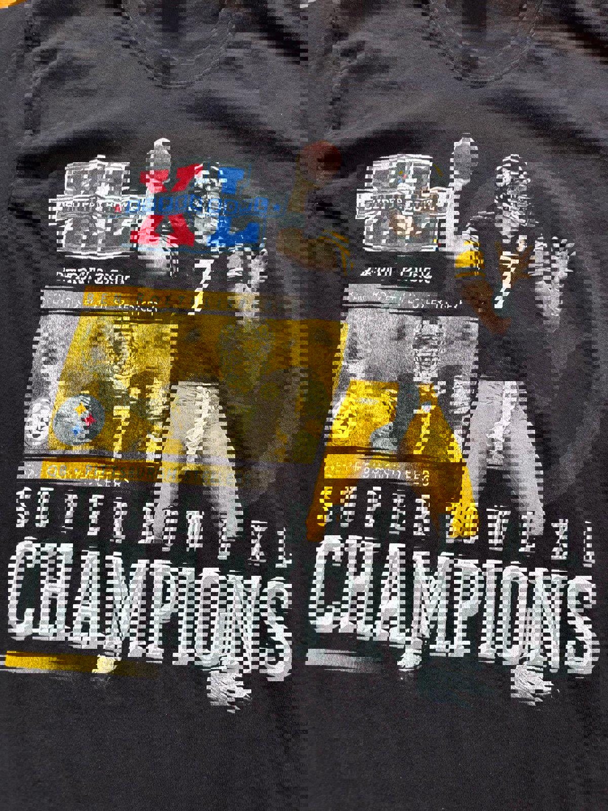 Vintage NFL Pittsburgh Steelers Ben Roethlisberger Super Bowl Champion T-Shirt