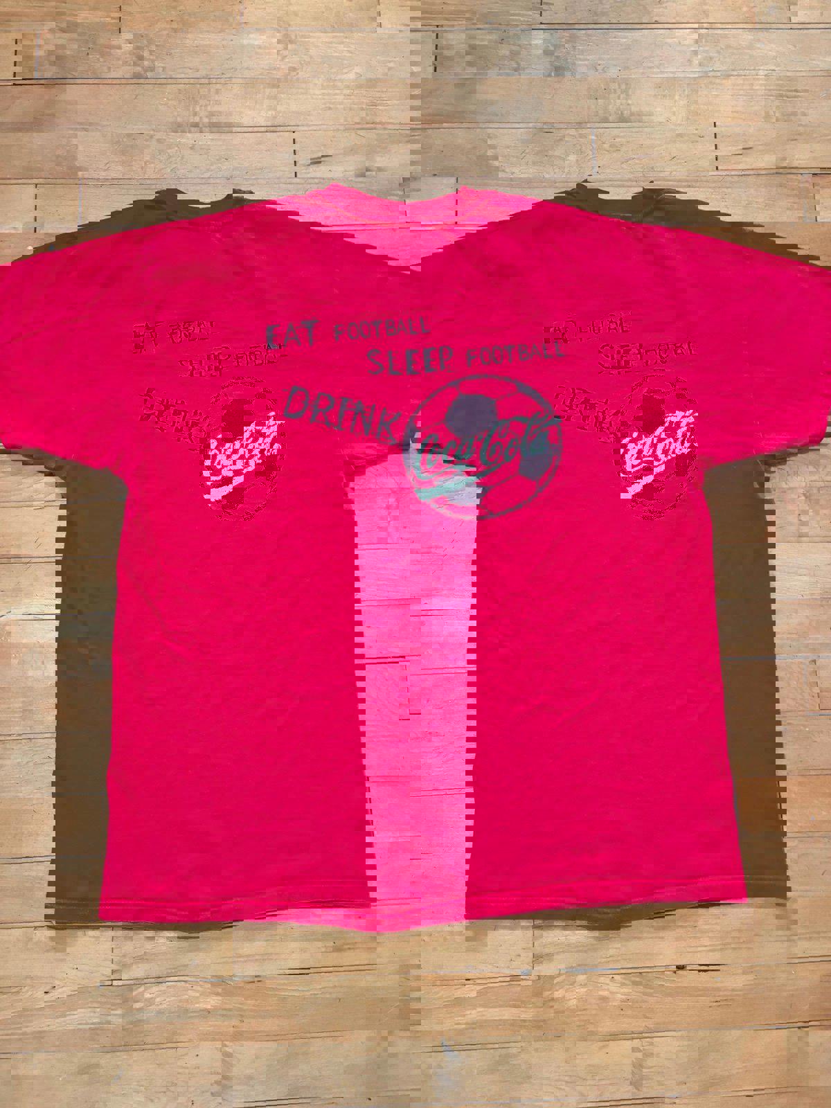 Vintage Coca Cola Coke Soccer Promo T-Shirt