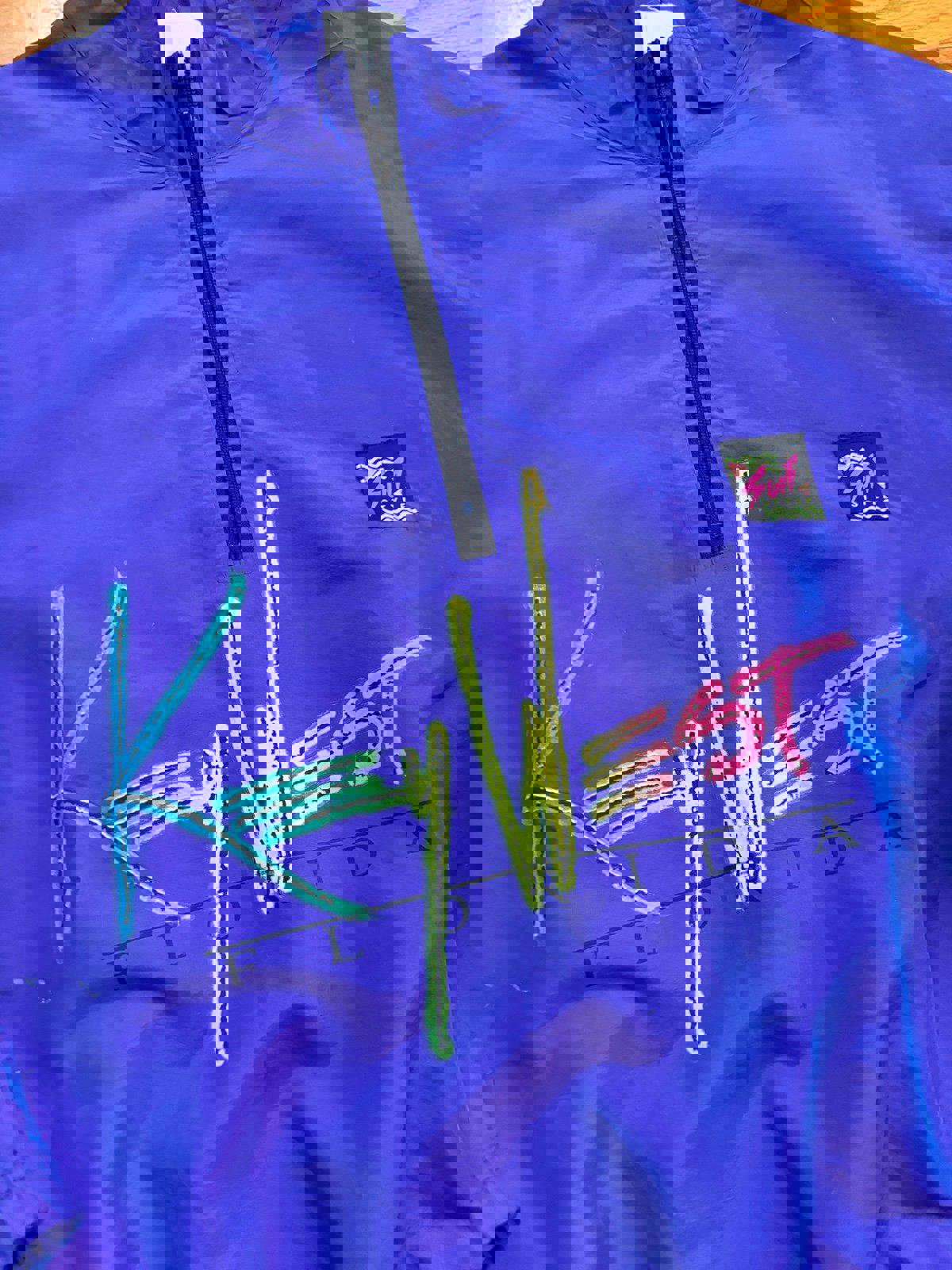 Vintage Key West Florida Surf Style Windbreaker Jacket