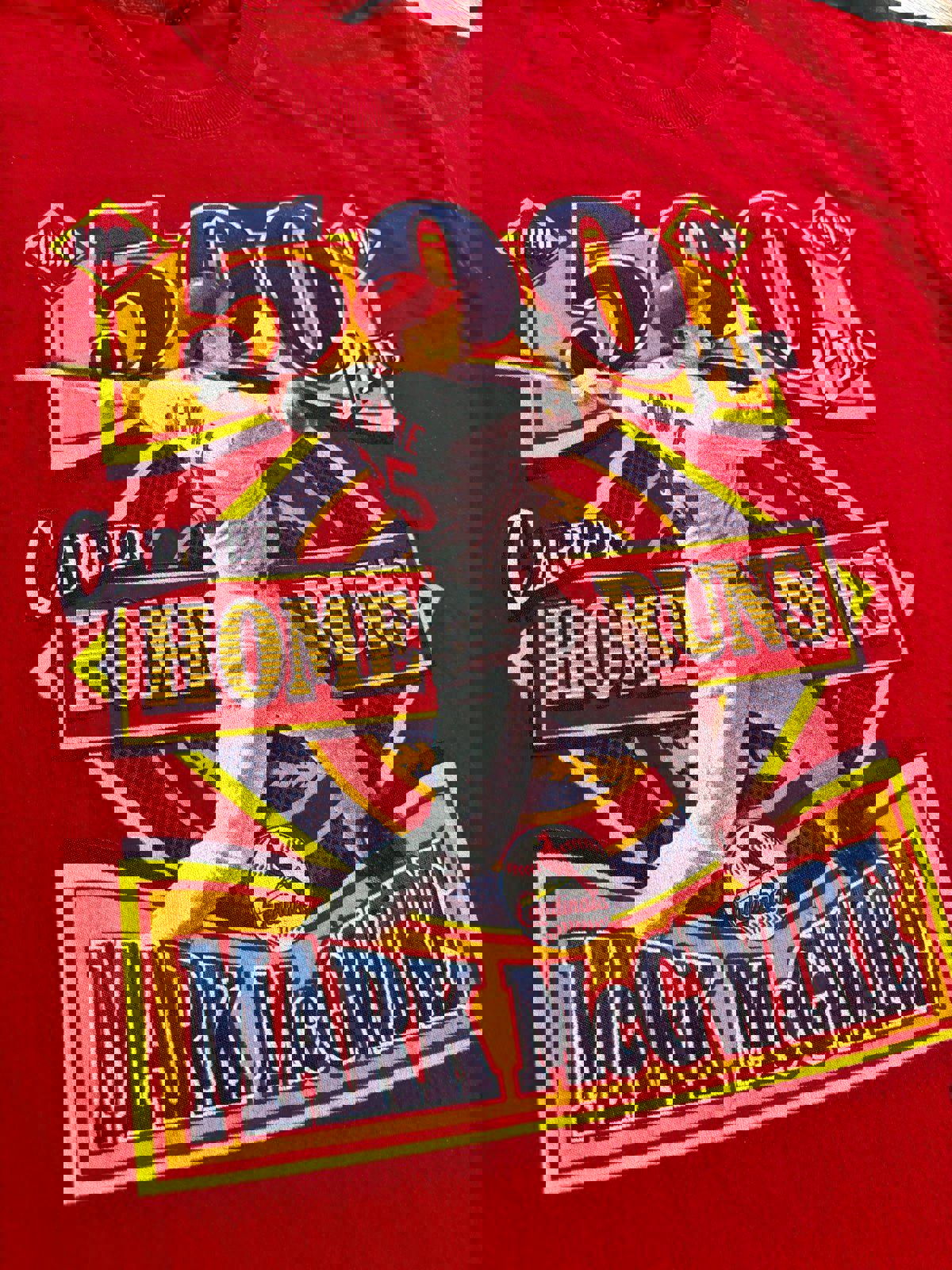 Vintage 90s St. Louis Cardinals Mark McGwire 500 Home Runs T-Shirt