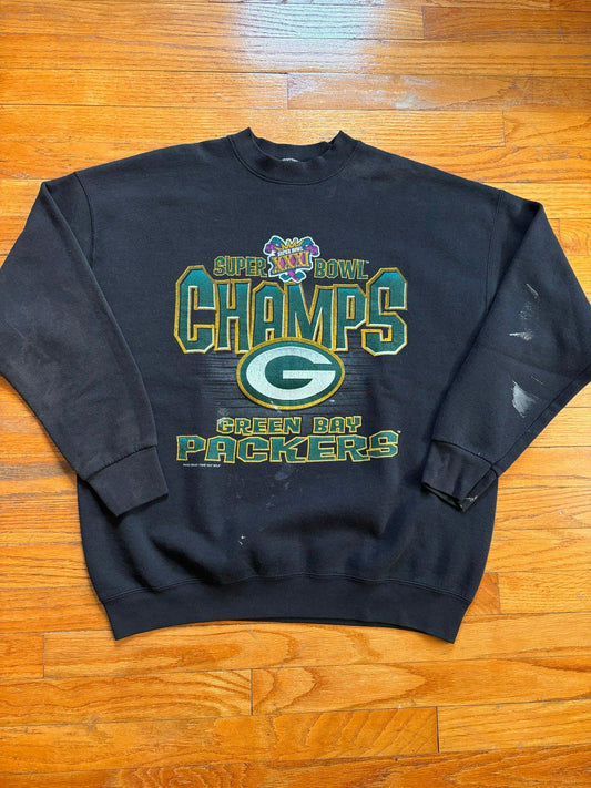 Vintage 90s NFL Green Bay Packer Super Bowl Champions Crewneck Sweater