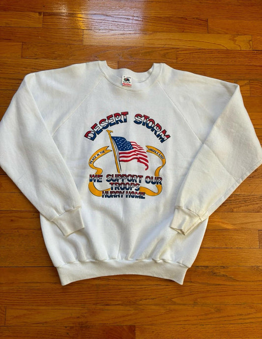 Vintage USA Desert Storm Troops Crewneck Sweater