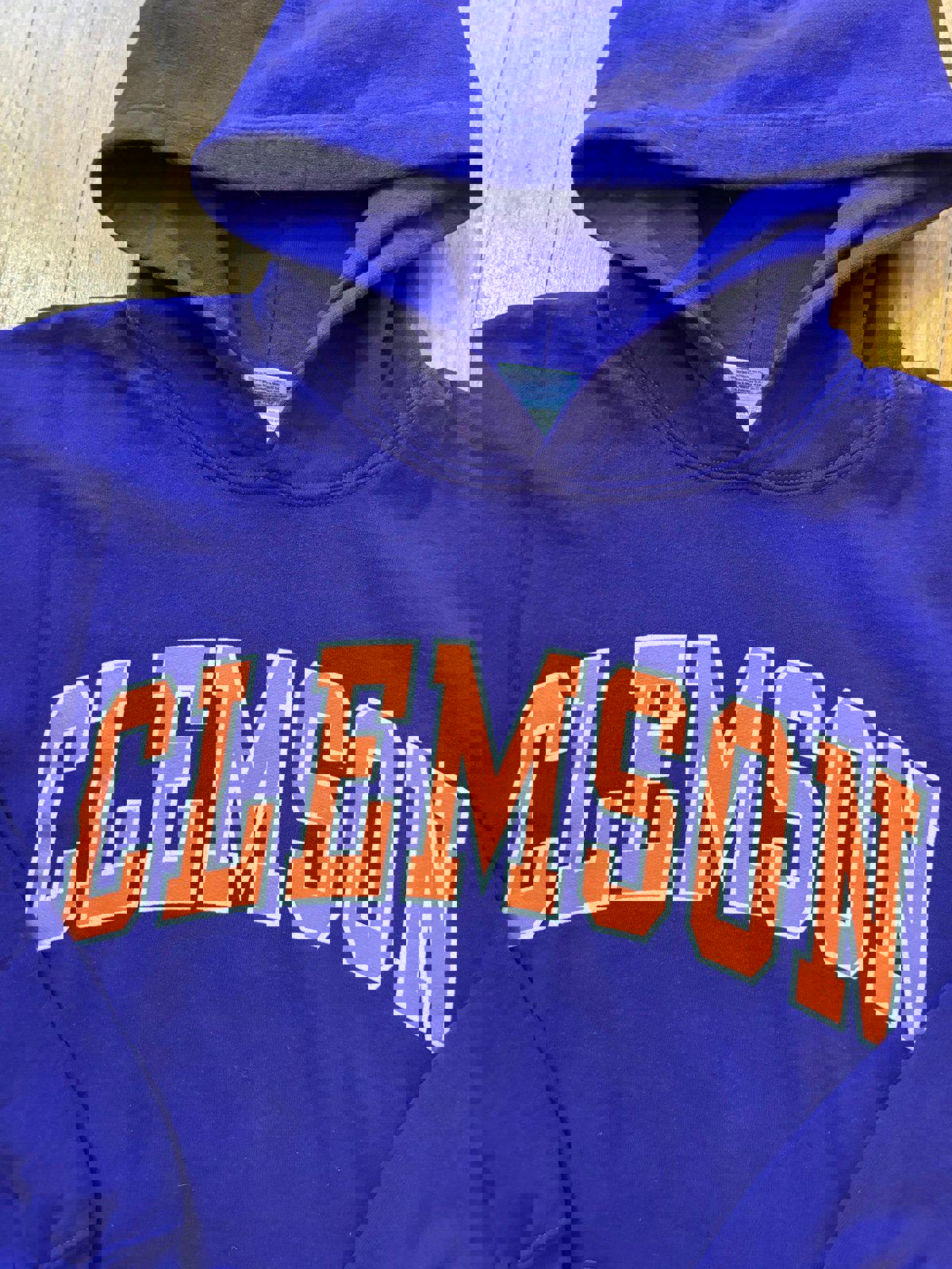 Vintage University of Clemson Tiger Hoodie Sweater