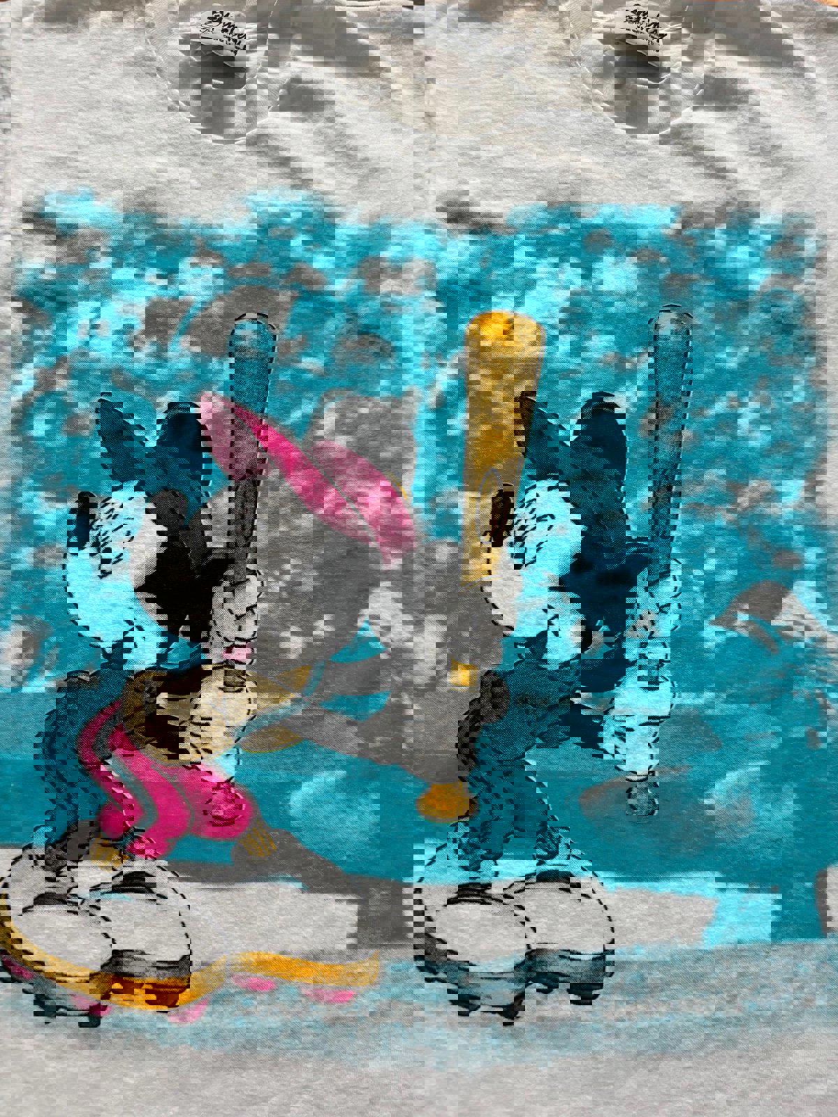 Vintage 90s Disney Mickey Mouse Baseball T-Shirt