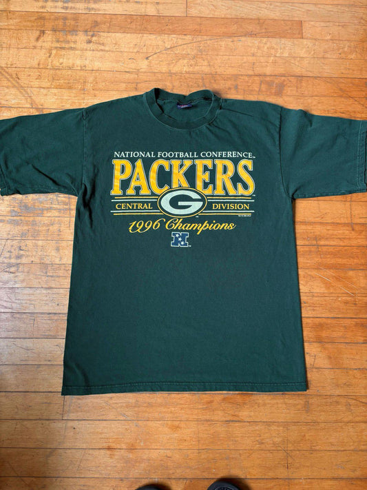 Vintage 90s NFL Green Bay Packers Super Bowl Champion T-Shirt