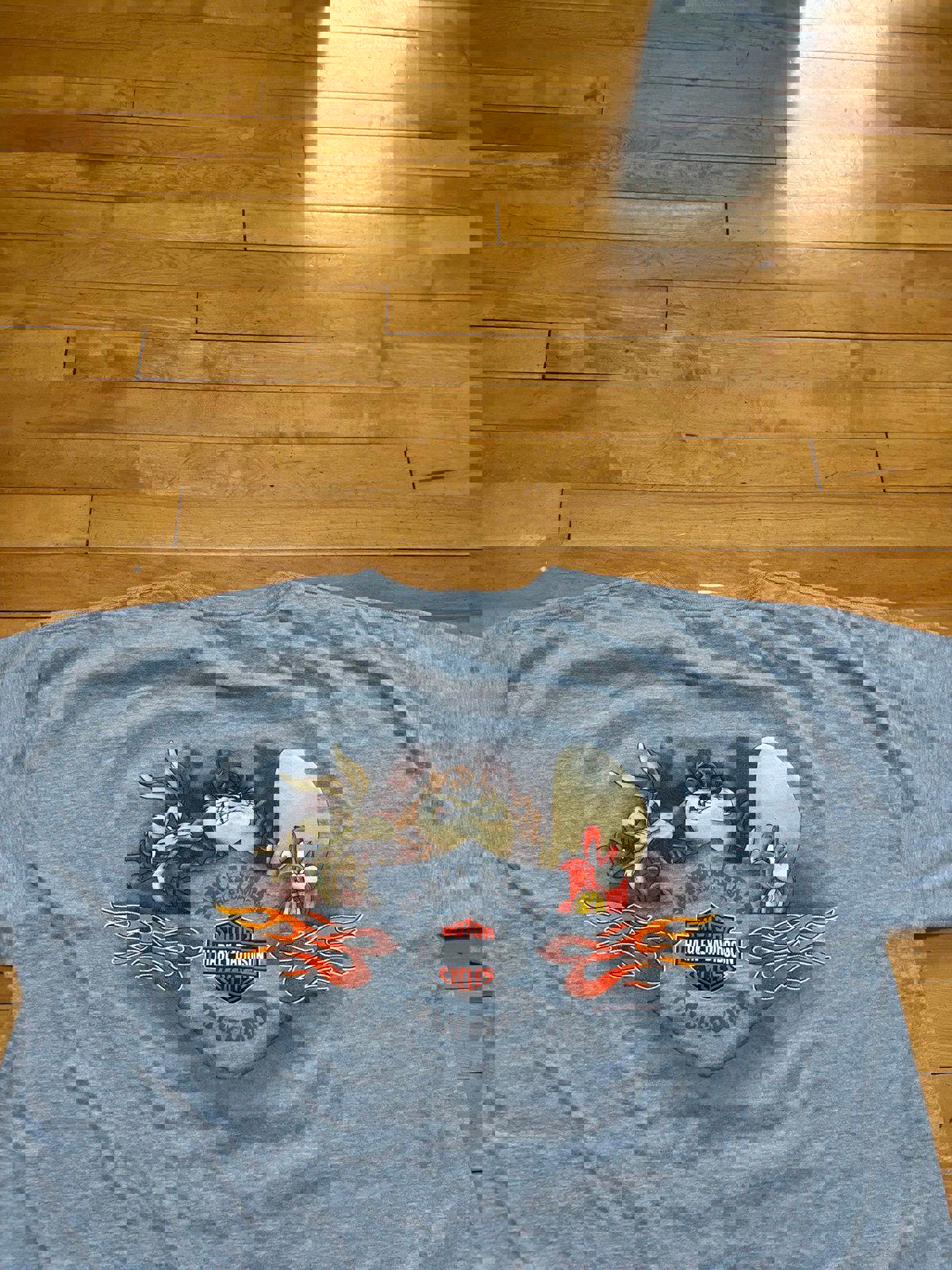 Vintage Harley Davidson Motorcycle Looney Tunes T-Shirt