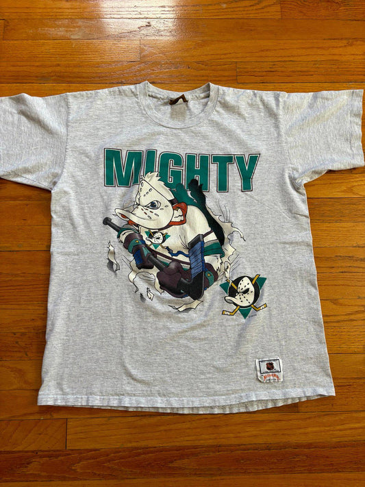 Vintage 90's Nutmeg NHL Anaheim Mighty Ducks Disney T-Shirt