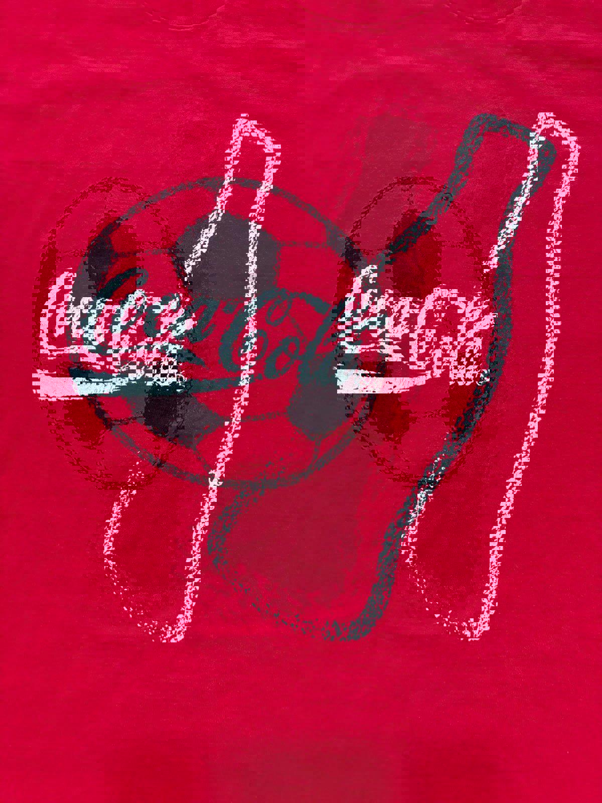 Vintage Coca Cola Coke Soccer Promo T-Shirt