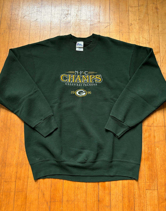 Vintage 90s NFL Green Bay Packers Super Bowl XXXI Champions Crewneck Sweater