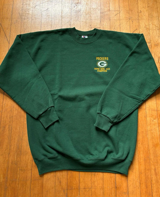 Vintage 90s NFL Green Bay Packers Super Bowl XXXI Champions Crewneck Sweater