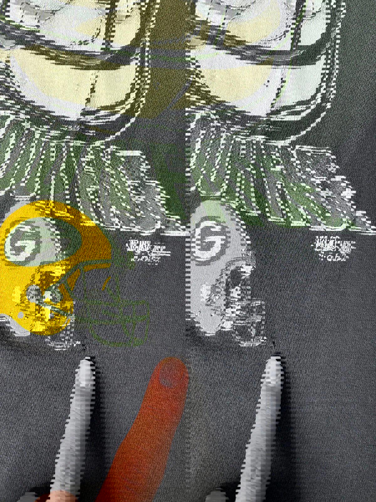 Vintage 90s NFL Green Bay Packers "IN YOUR FACE" T-Shirt