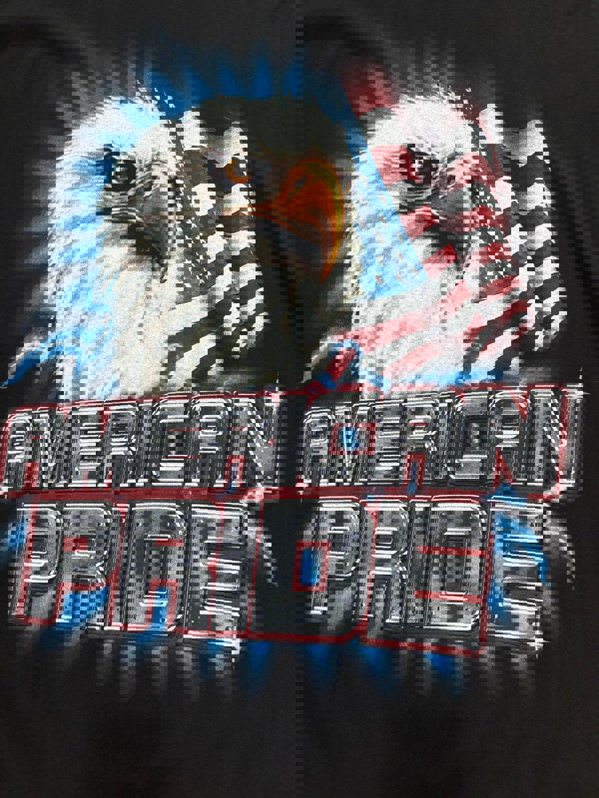 Vintage USA American Pride Eagle Lightning Thunder T-Shirt