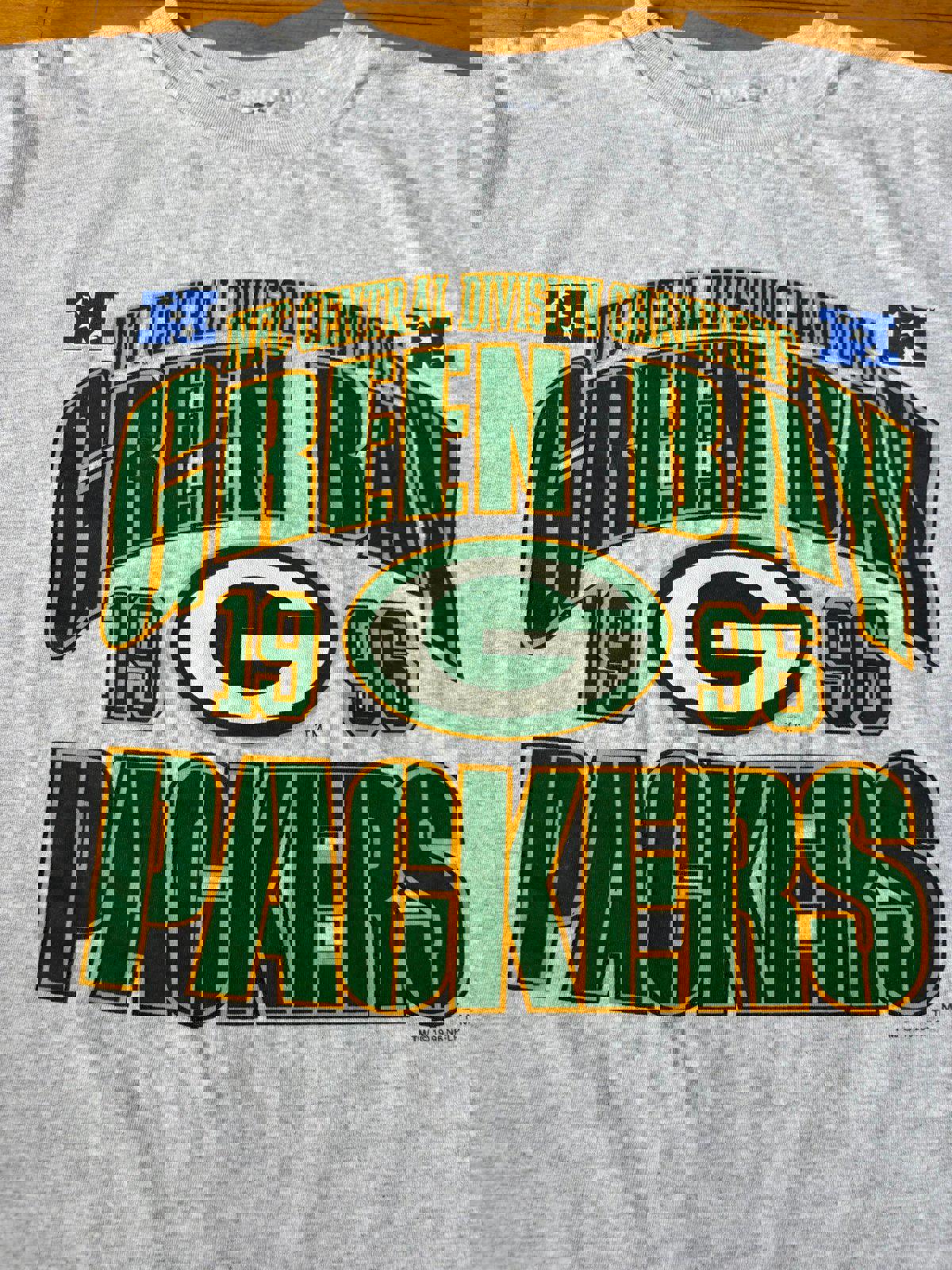 Vintage 90s NFL Green Bay Packers Super Bowl Champion T-Shirt