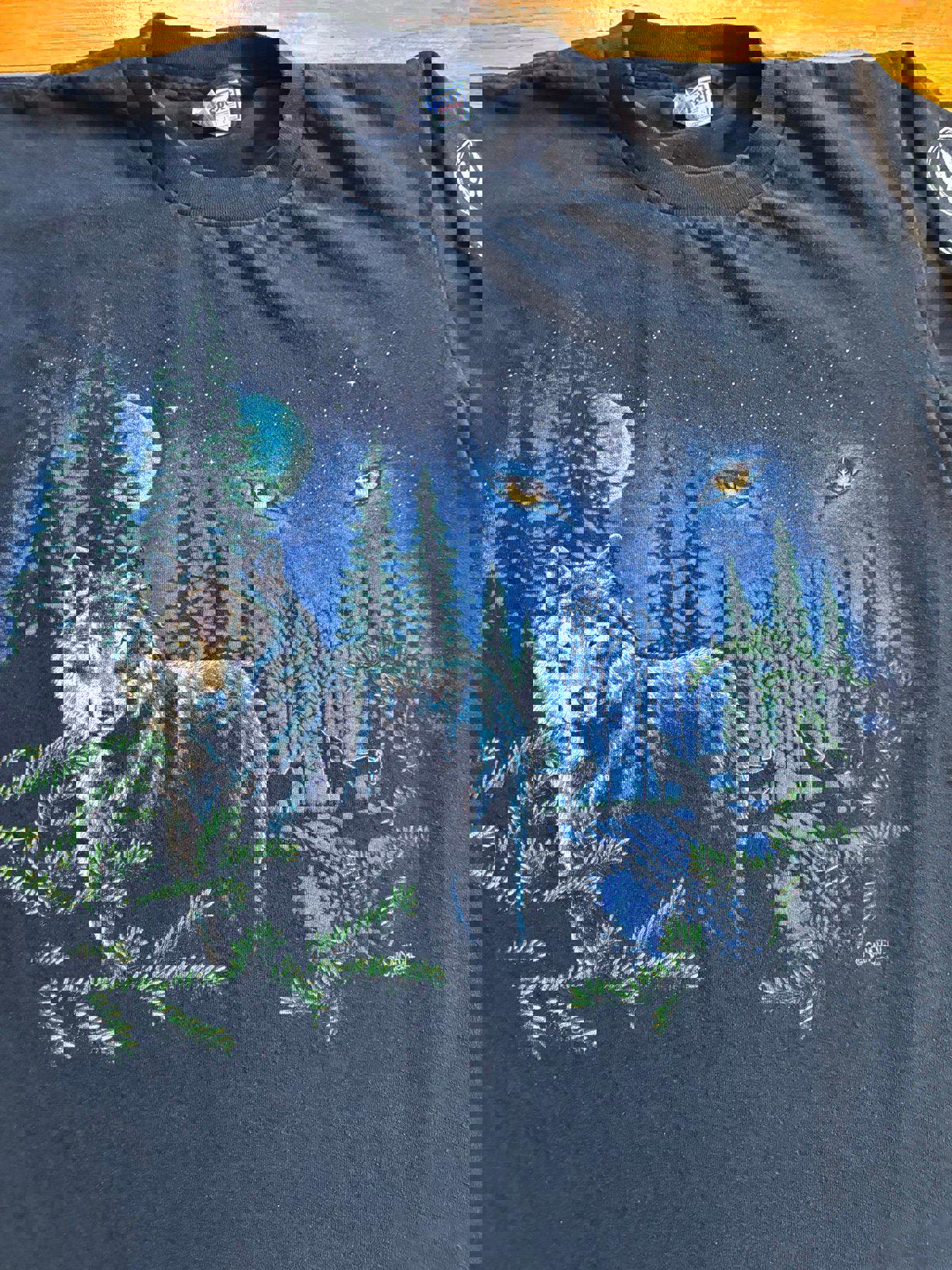 Vintage 90s Nature Wolf Wisconsin Dells T-Shirt