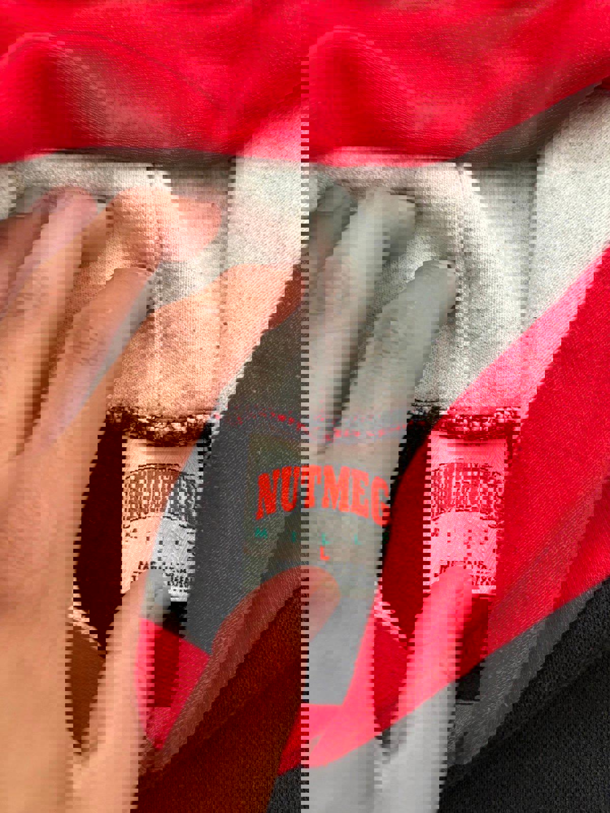 Vintage 90s NHL Detroit Red Wings Nutmeg Mills Hoodie Sweater