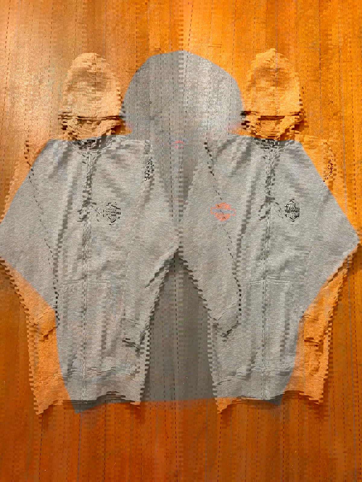 Vintage Harley Davidson Motorcycle Zip up Hoodie