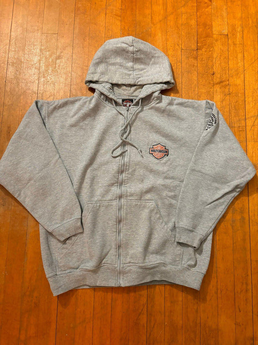 Vintage Harley Davidson Motorcycle Zip up Hoodie