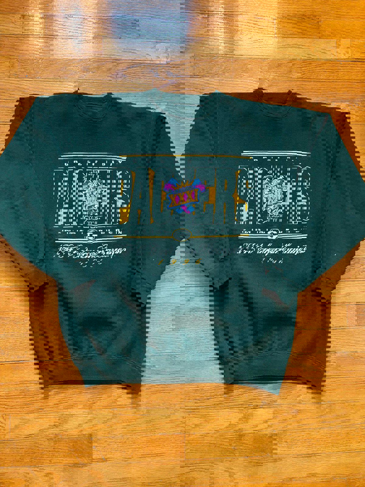 Vintage 90s NFL Green Bay Packer Super Bowl XXXI Champions Crewneck Sweater
