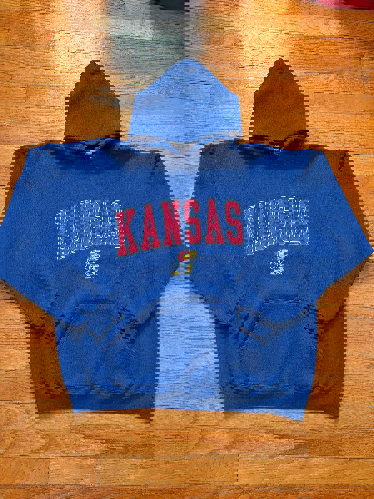 Vintage Kansas Jayhawks Hoodie Sweater