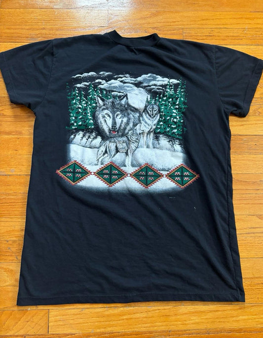 Vintage 90s Nature Wolf T-Shirt