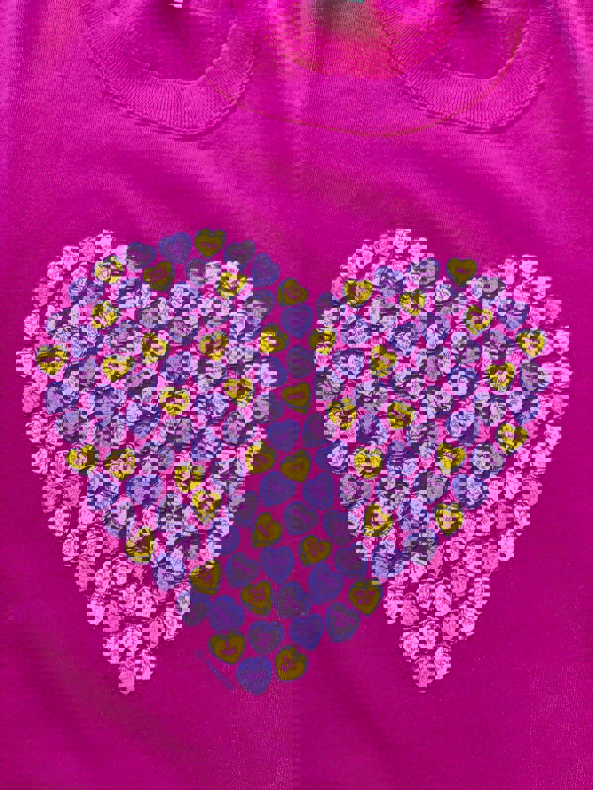 Vintage Valentines Candy Hearts Crewneck