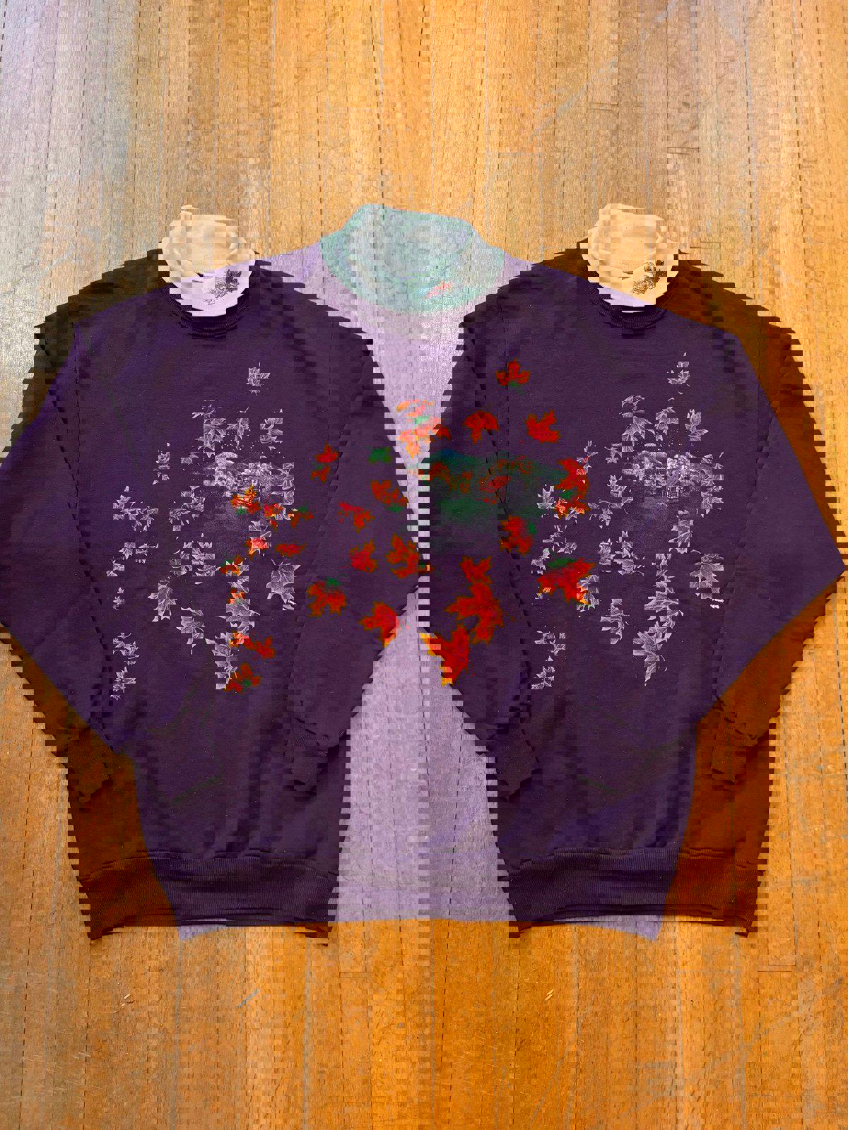 Vintage Fall Autumn Nature AOP Crewneck