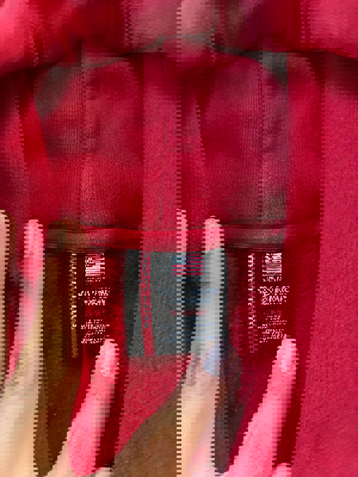 Vintage Polo Jeans Ralph Lauren Hoodie Sweater