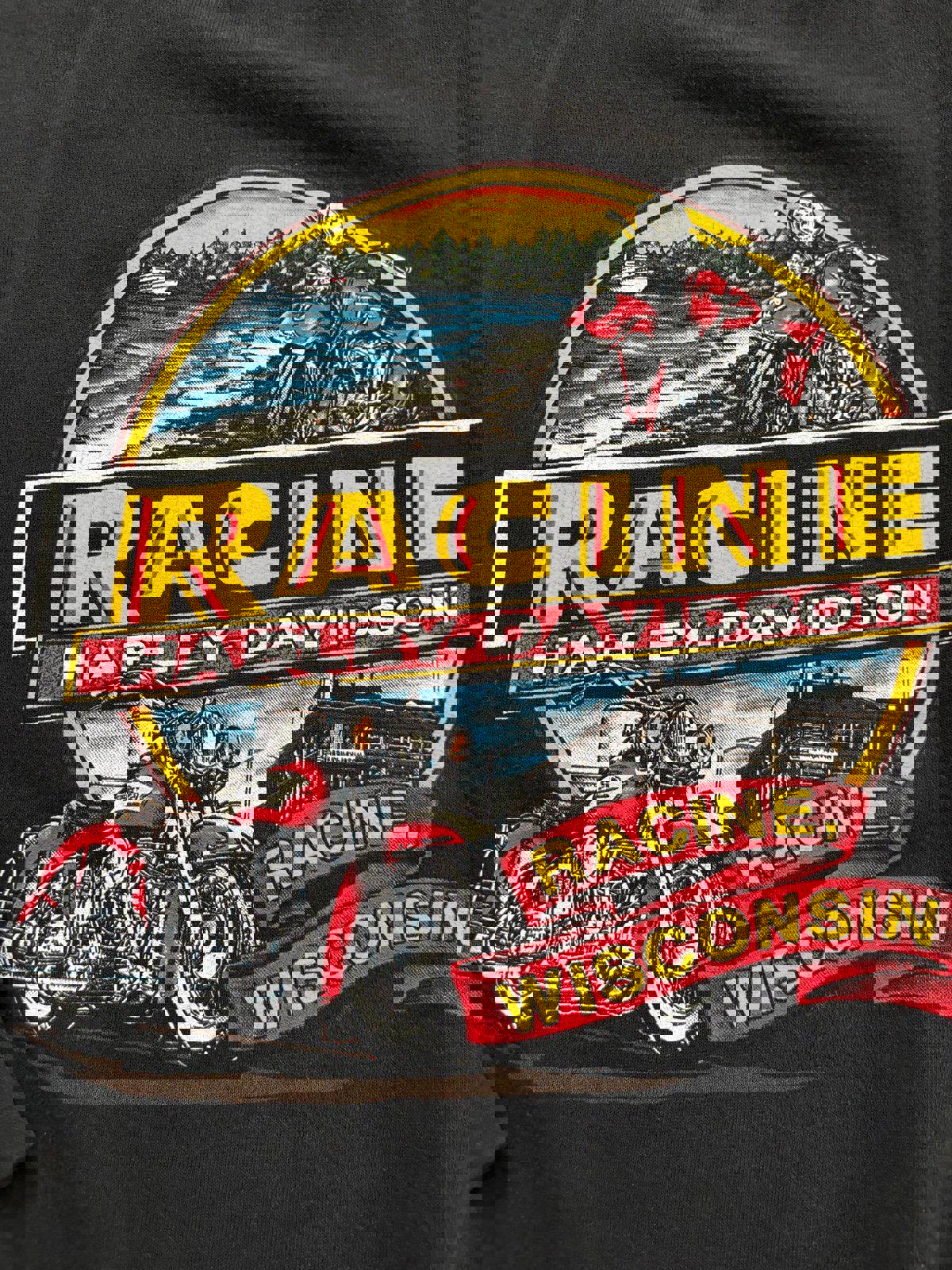 Vintage Harley Davidson Wisconsin Motorcycle Crewneck Sweater